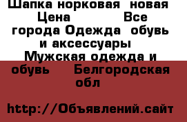 Шапка норковая, новая › Цена ­ 5 000 - Все города Одежда, обувь и аксессуары » Мужская одежда и обувь   . Белгородская обл.